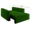Beliss  Pull Out Sofa cum Bed  in Green Colour