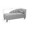 Korslund Velvet Chaise Launger in Balck Colour
