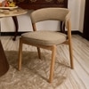 Harbor Solid Wood Dining Chair in Flaxen Colour