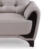 Radiance 3 Seater Leather Sole in Light Grey Colour