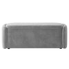 Risibol   Velvet 2 Seater Ottoman Bench with Storage in Grey  Color