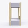 Pine Tree Single Size Bunk Bed In Grey Colour