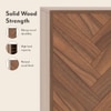 Nina 12 Pairs Solid Wood Shoe Cabinet In Amber Walnut Finish