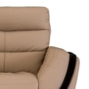 Davos 3 Seater Leatherette Sole in Mushroom Beige Colour