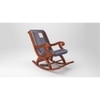 Sydnie Solid Wood Rocking Chair in Grey Colour