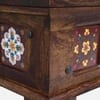 Rangrez Sheesham Wood Coffee Table in Provincial Teak Finish