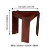 Ikiriya Sheesham Wood Contemporary Side Table in Honey Finish