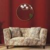 Janet 2 Seater Fabric Loveseat In Amru Paiseley Colour