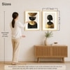 Boho Face Set of 2 Framed Posters Wall Art Decor 45x60 cm