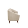 Nilo Velvet 3 Seater Sofa in Cream Colour