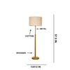 Devansh Wood & Metal Floor Lamp