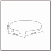 Urbanopulence  Wood Ottoman With Upholstery Non Storage Sofa In White Colour
