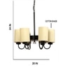 Devansh Steel Cotton Wall Mounted Lamp With Cotton Off White Shade