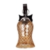 Devansh Solid Wood Electric Wall Light in Brown Colour with Lavender Shade Count of 1 Light