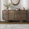 Nura Solid Wood Sideboard In Danish Walnut Finish