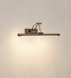 Rosalyn 3 Colour Led Adjustable Swivel Picture Light In Pearl Black Finish