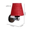 Devansh Metal Electric Wall Light in Maroon Colour with Maroon Shade Count of 1 Light