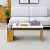 Hexa Engineered Wood Coffee Table In Giant Wood And Frosty White