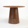Helter Veneer 6 Seater Dining Table in Brown Finish