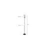 Luna Multicolour Glass Floor Lamp with Black Iron Base