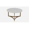 Verona Marble Coffee Table In Gold Finish