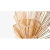 India Natural Table Lamp With Natural Iron Base