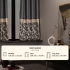 Stoa Paris Satin Window Curtain, 70% Blackout Curtains,   Privacy Lining, Pack of 1, Versailles - Regal Slate