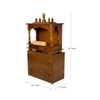 D'Dass Multi Color Mdf and Sheesham Wooden Temple With Cabinet For Pooja