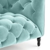 Henrietta 2 Seater Fabric Sofa (Icy Turquoise)