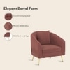 Aiden Lounge Chair in Dark Rouge Velvet Colour