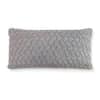 Criss Cross Smokey Grey Decorative Cushion Cover 12 x 20 Inches