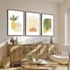 The Castle Decor Boho Abstract Botanical Wall Art Set of 3 Design 10 11x17 Inch