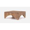 Tallado Solid Wood Carved Coffee Table With Arched Sides
