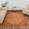 Multicolor Traditional Machine Made Polyester 5 X 7 Feet Carpet