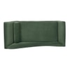 Kabera Velvet Chaise Launger in Green Colour