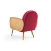 Holden Cane Accent Chair in Maroon Colour