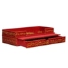 D'Dass Red Wooden Shelf Style Temple For Pooja In Home and Office