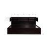 Adrasteia Solid Wood King Size Drawer Storage Bed In Melamine Finish
