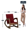 Que Solid Wood Rocking Chair in Rustic Colour