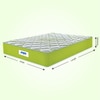 Peps Springkoil Ortho Luxe 10 Inch Pocket Spring Latex Foam Mattress Double 72x48