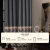 Stoa Paris Satin Long Door Curtain, 70% Blackout Curtains, Sun Protection, Set of 2, Versailles - Regal Slate