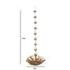 Hanging Flower Cut Urli Set Of 2 In Gold Colour