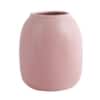 Solid Ceramic Vase in Pink Colour