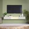 Estella Wall Mounted TV Unit Cream Finish