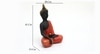 Laddu Polyresin Figurine in Red Colour