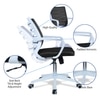 Iinea Mid Back Ergonomic Chair in Black Colour