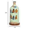 Vibrant Wings Hand Painted White Glass Shade Table Lamp
