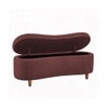 Leroj Boucle 2 Seater Ottoman Bench with Storage  in Pink  Color