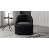 Chrishun Solid Wood Accent Chair in Black Colour
