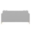 Daraco Velvet 3 Seater Sofa in Grey Color